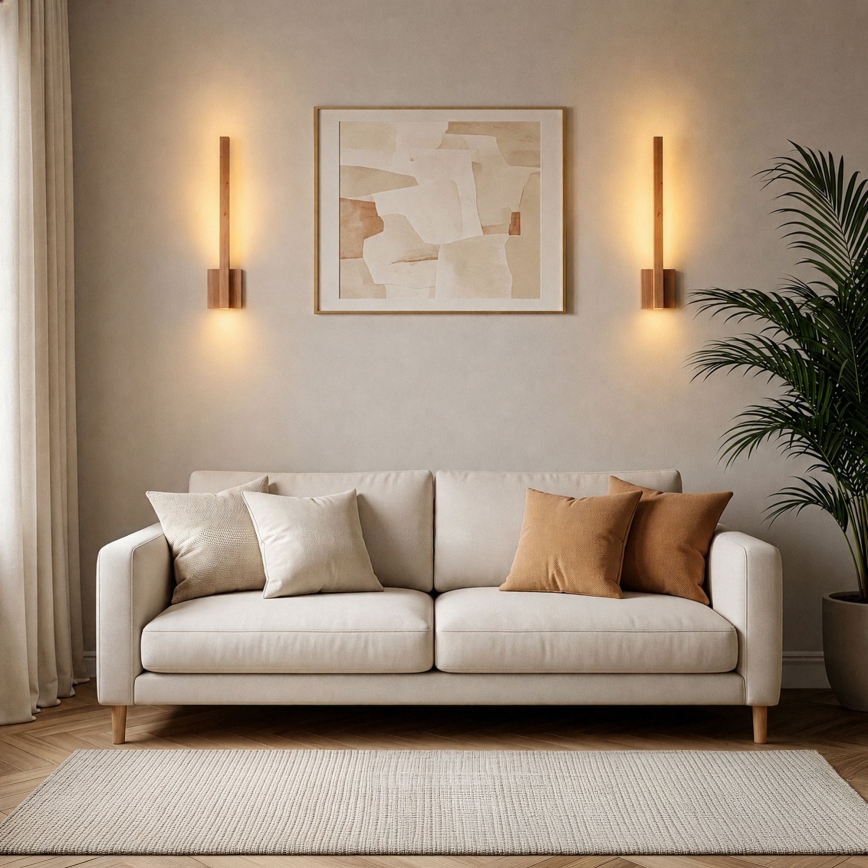 BRILAGI - LED Kinkiet GARDALINE LED/90W/230V 60 cm dąb