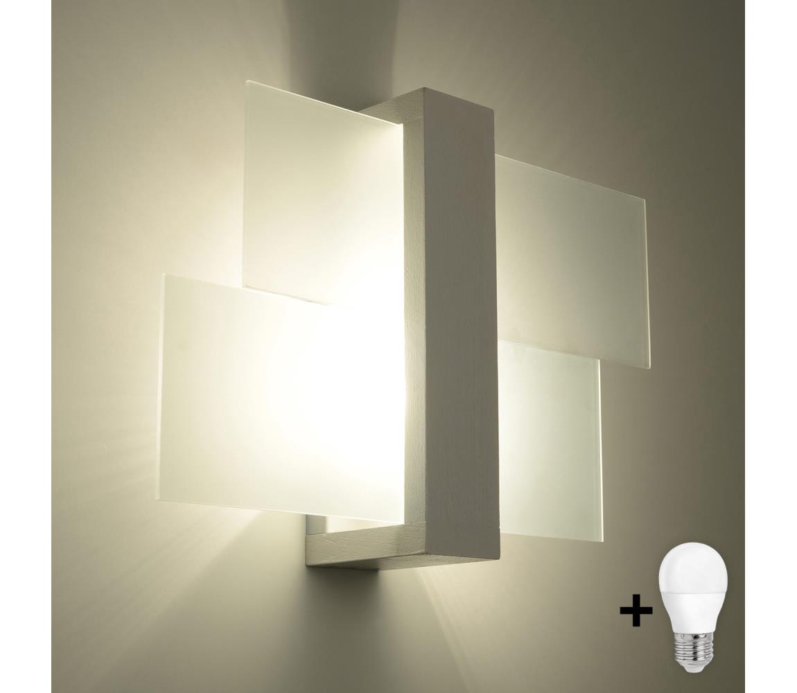 Brilagi - LED Kinkiet HERA 1xE27/7,5W/230V biały