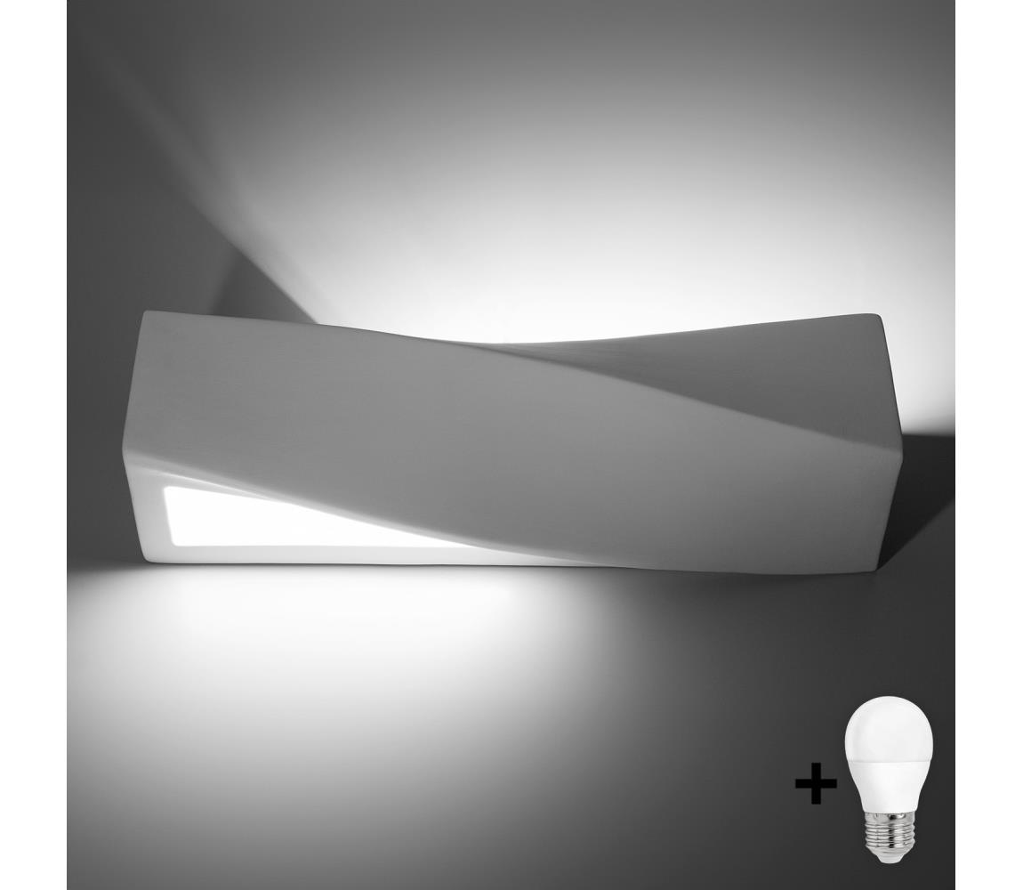 Brilagi -  LED Kinkiet KERRY 1xE27/7,5W/230V ceramika/biały