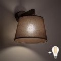 BRILAGI - LED Kinkiet LATTE 1xE27/15W/230V sosna/brązowy