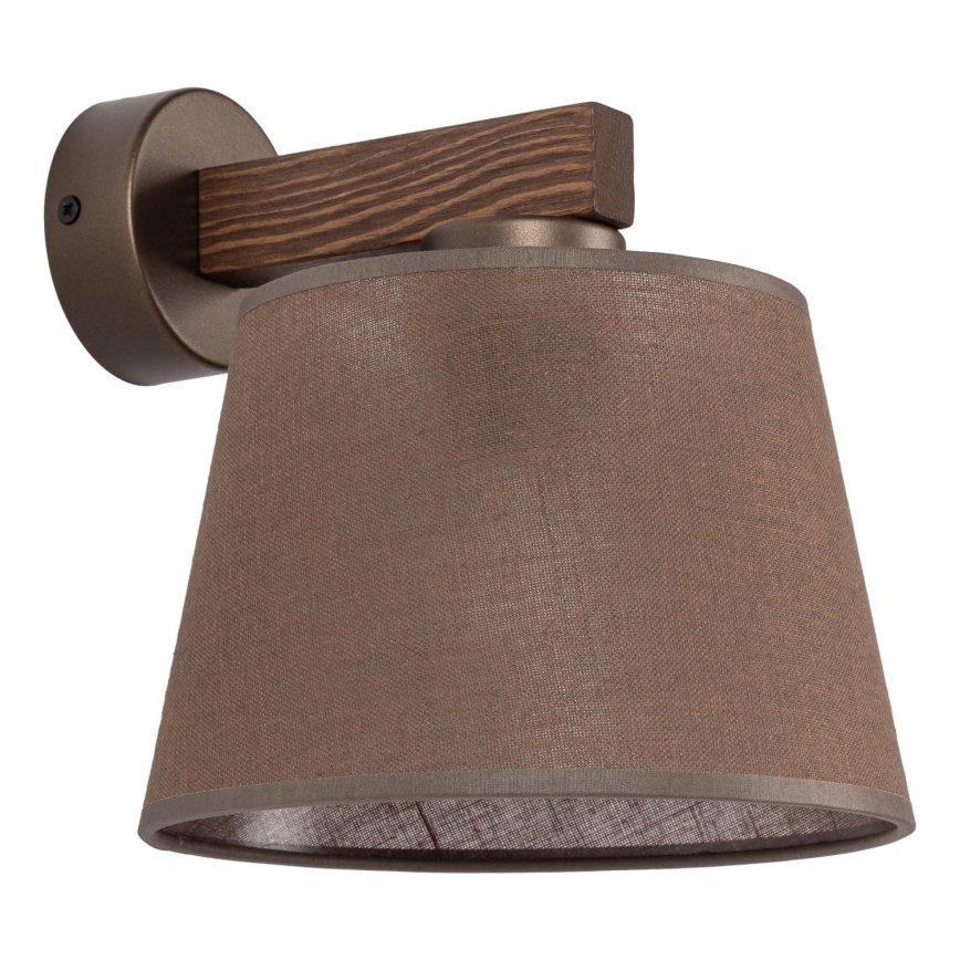 BRILAGI - LED Kinkiet LATTE 1xE27/15W/230V sosna/brązowy