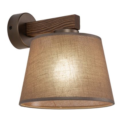 BRILAGI - LED Kinkiet LATTE 1xE27/15W/230V sosna/brązowy