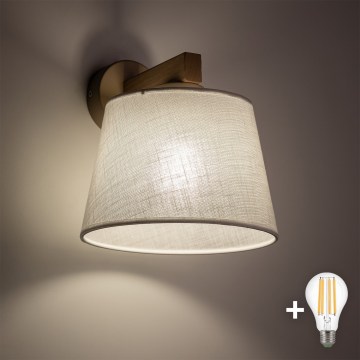 BRILAGI - LED Kinkiet LATTE SABIA 1xE27/15W/230V sosna/biały