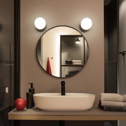 Brilagi - Kinkiet łazienkowy LED BALL/6W/230V 3000/4000/6500K IP44 czarny