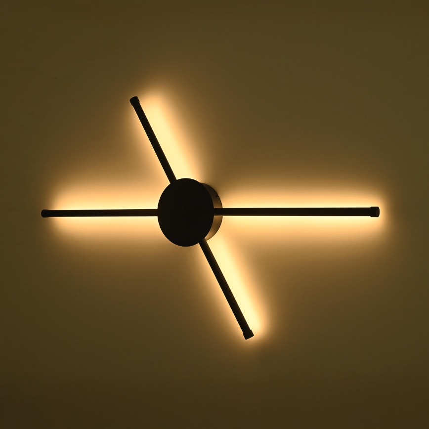 Brilagi - LED Kinkiet LUGO QUATTRO LED/16W/230V czarny