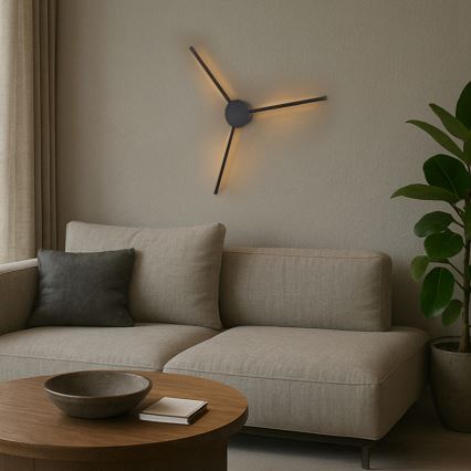Brilagi - LED Kinkiet LUGO TRE LED/14W/230V czarny