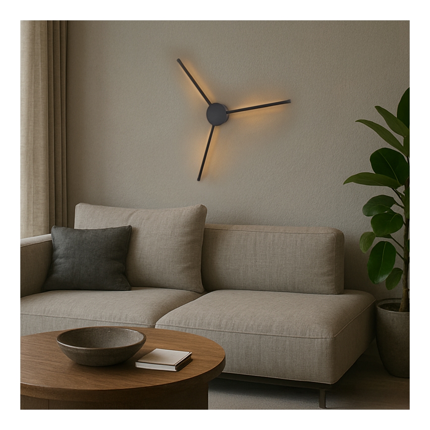Brilagi - LED Kinkiet LUGO TRE LED/14W/230V czarny
