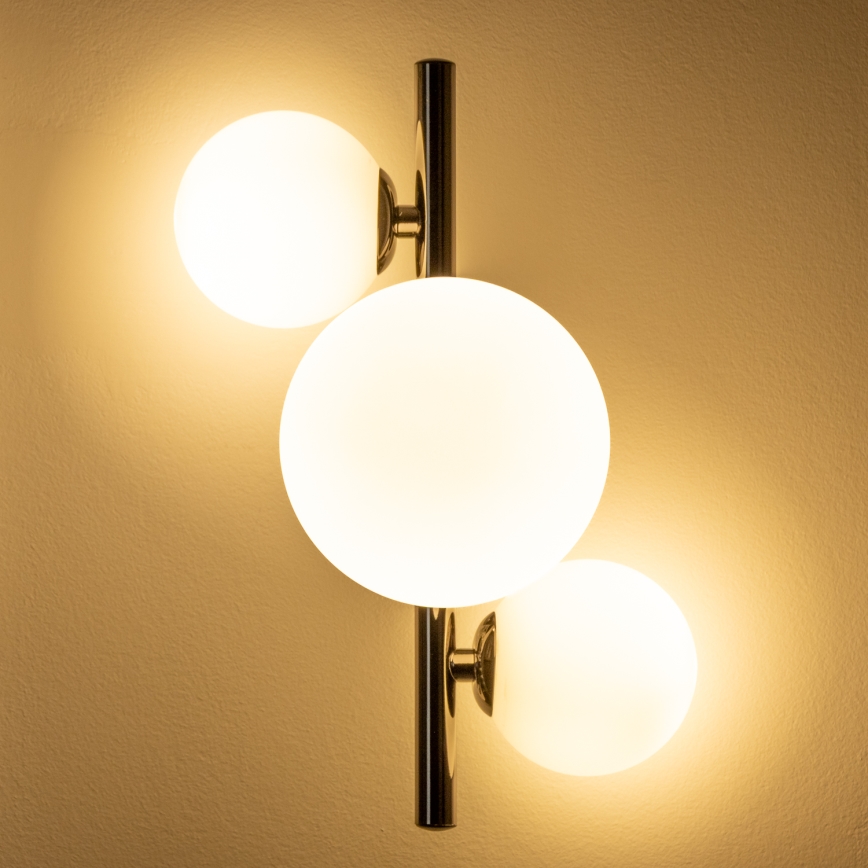 Brilagi - LED Kinkiet MILLA 3xG9/3W/230V chrom błyszczący/biały