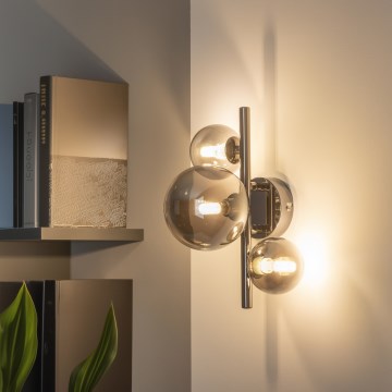 Brilagi - LED Kinkiet MILLA 3xG9/3W/230V czarny chrom/dymione