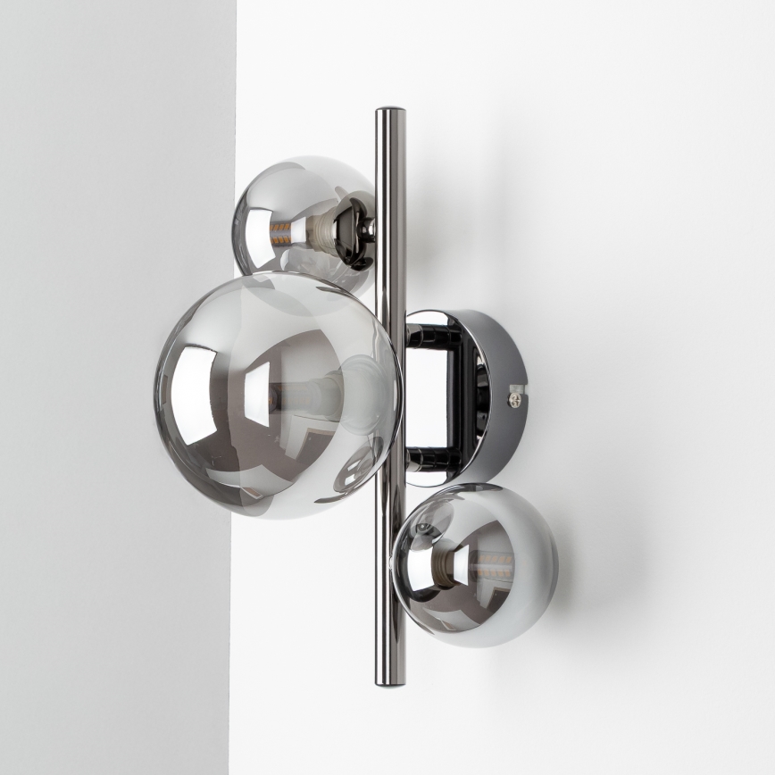 Brilagi - LED Kinkiet MILLA 3xG9/3W/230V czarny chrom/dymione