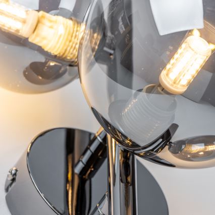 Brilagi - LED Kinkiet MILLA 3xG9/3W/230V czarny chrom/dymione