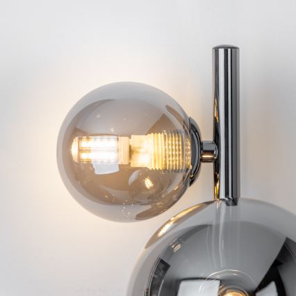 Brilagi - LED Kinkiet MILLA 3xG9/3W/230V czarny chrom/dymione