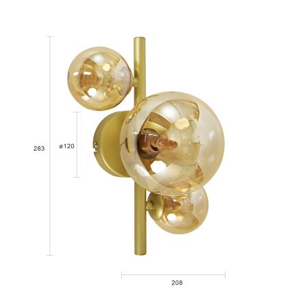 Brilagi - LED Kinkiet MILLA 3xG9/3W/230V złoty