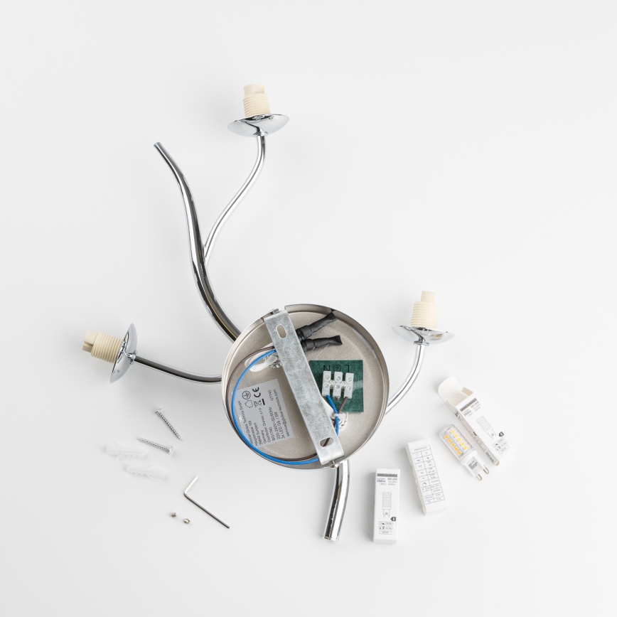 Brilagi - LED Kinkiet MISTEL 3xG9/3W/230V chrom błyszczący/dym