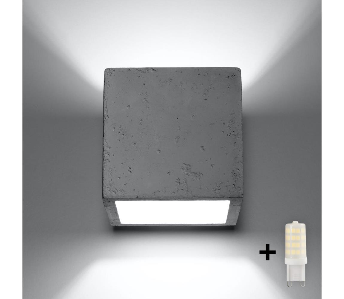Brilagi - LED Kinkiet MURO 1xG9/3,5W/230V beton