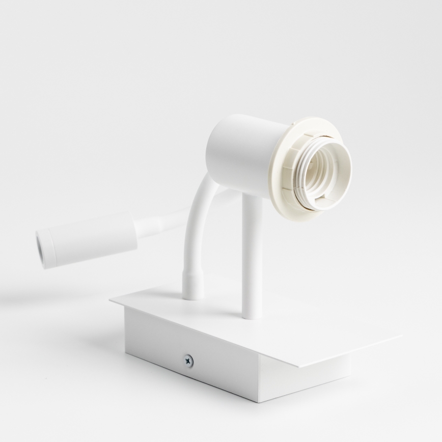 Brilagi - LED Elastyczny kinkiet NUBILA 1xE27/25W/230V + LED/3W biały/różowy