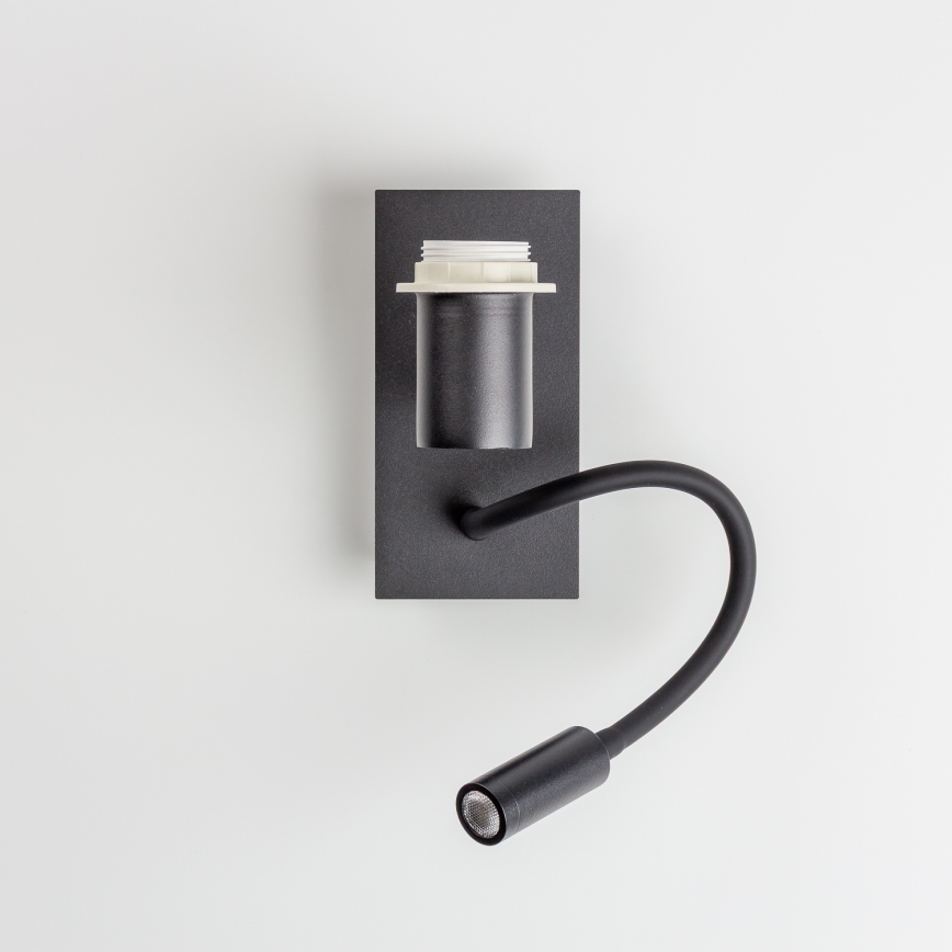 Brilagi - LED Elastyczny kinkiet NUBILA 1xE27/25W/230V + LED/3W czarny/pompejska czerwony
