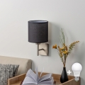 BRILAGI - LED Kinkiet NUBILA 1xE27/60W/230V matowy chrom/czarny