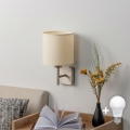 BRILAGI - LED kinkiet NUBILA 1xE27/60W/230V matowy chrom/kremowy
