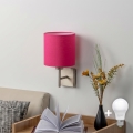 BRILAGI - LED kinkiet NUBILA 1xE27/60W/230V matowy chrom/różowy