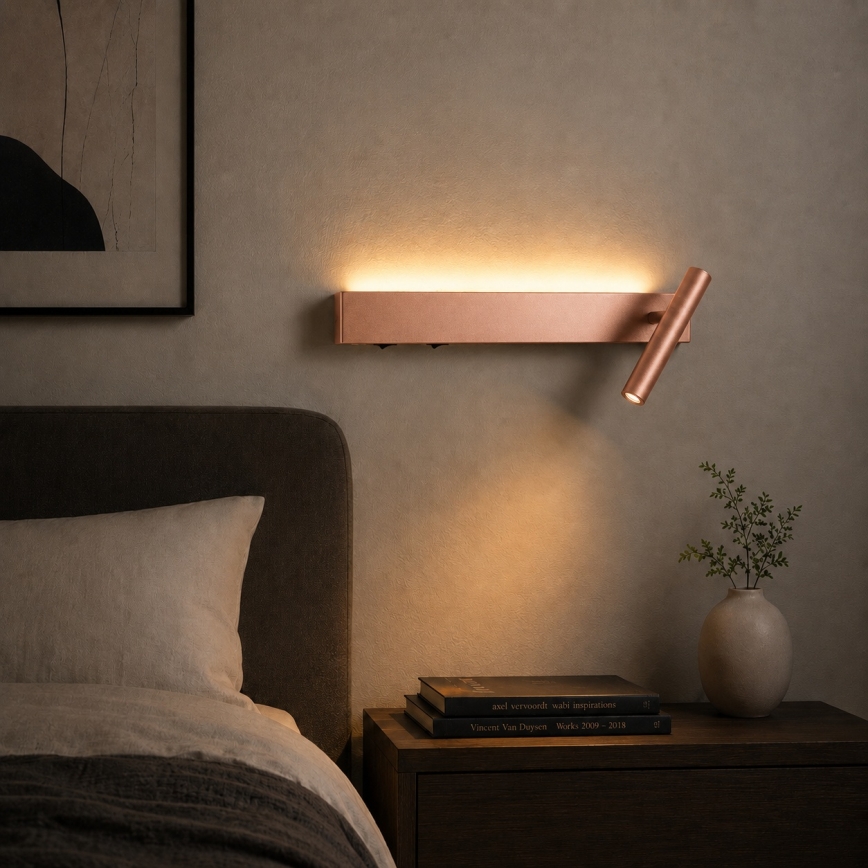 BRILAGI - Kinkiet punktowy ARLIX LED/3W/230V + LED/7W, brązowy, CRI 90