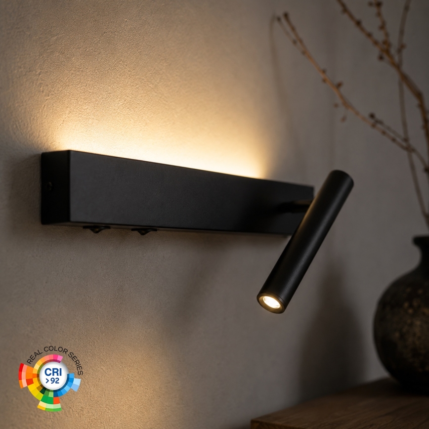 BRILAGI - LED kinkiet punktowy ARLIX LED/3W/230V + LED/7W czarny CRI 90