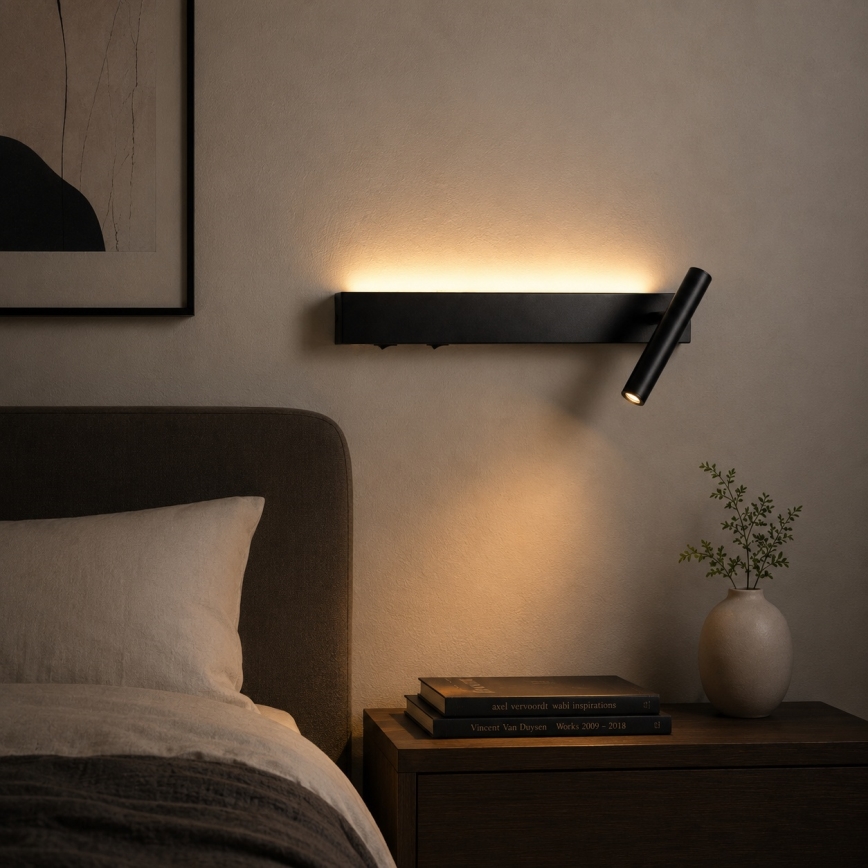 BRILAGI - LED kinkiet punktowy ARLIX LED/3W/230V + LED/7W czarny CRI 90