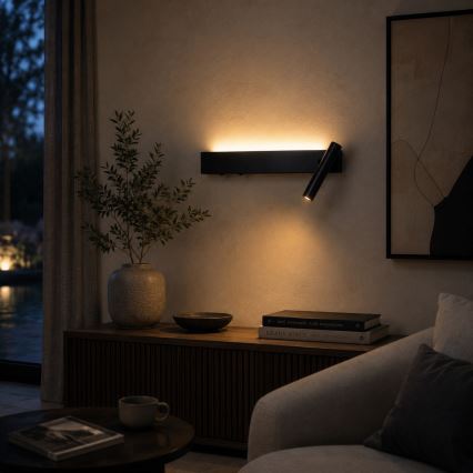 BRILAGI - LED kinkiet punktowy ARLIX LED/3W/230V + LED/7W czarny CRI 90