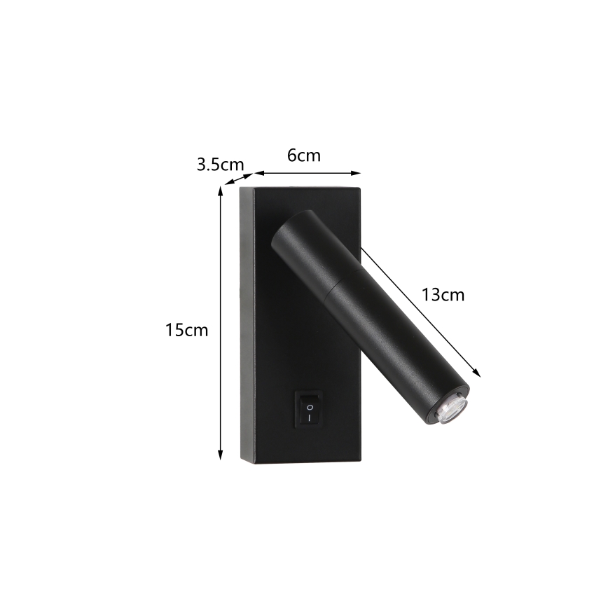 Brilagi - LED  Kinkiet punktowy MAYA 1xG9/4W/230V czarny 2700-6500K Wi-Fi Tuya