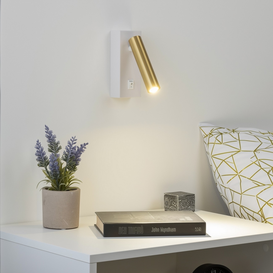 Brilagi - LED Kinkiet punktowy MAYA LED/3W/230V 4000K biały/złoty