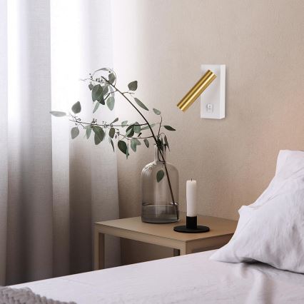 Brilagi - LED Kinkiet punktowy MAYA LED/3W/230V 4000K biały/złoty
