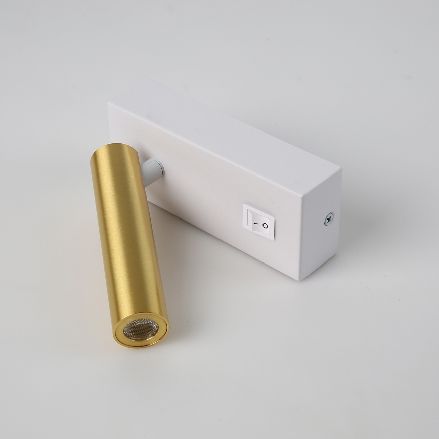 Brilagi - LED Kinkiet punktowy MAYA LED/3W/230V 4000K biały/złoty