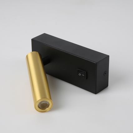 Brilagi - LED Kinkiet punktowy MAYA LED/3W/230V 4000K czarny/złoty