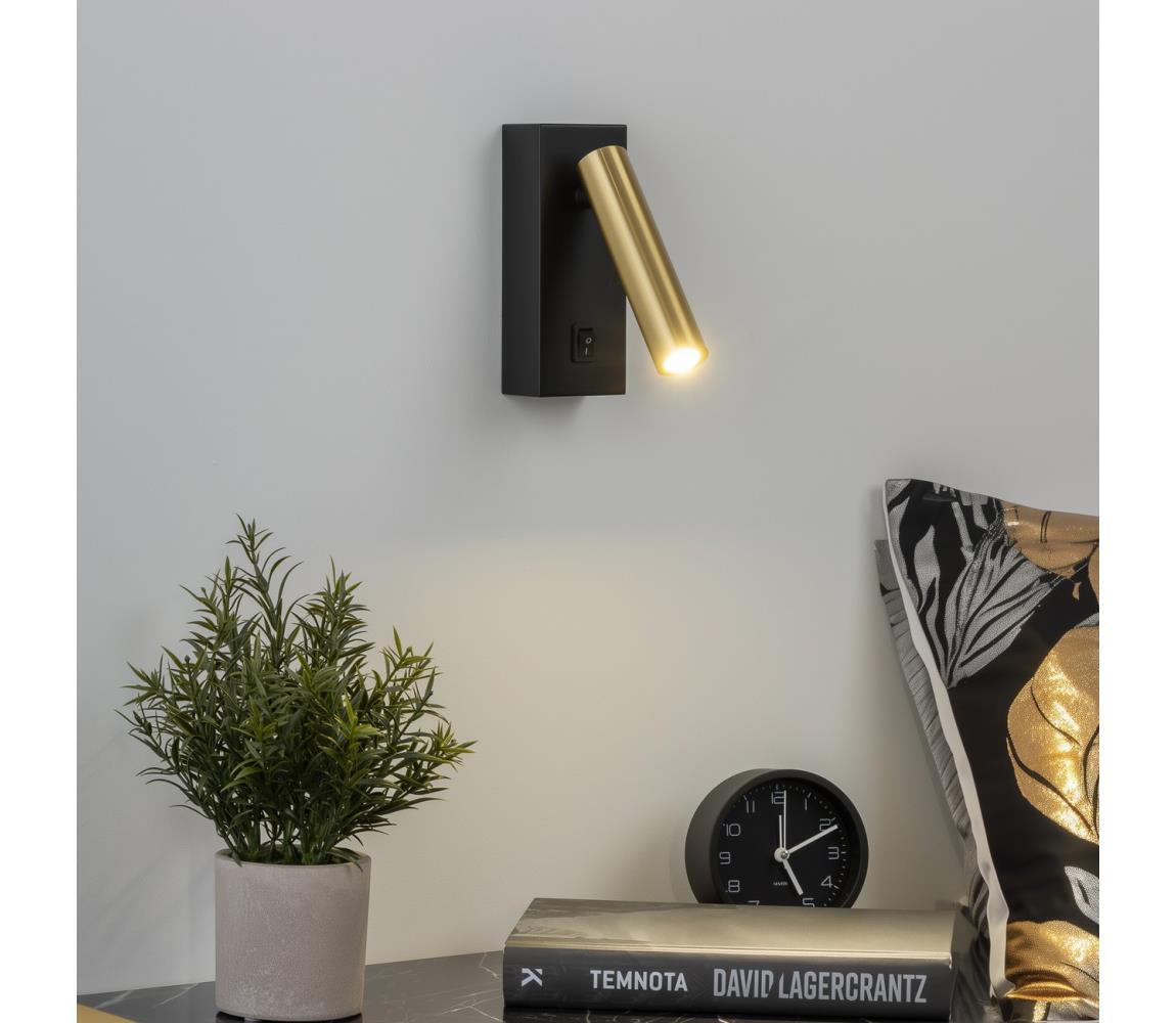 Brilagi - LED Kinkiet punktowy MAYA LED/3W/230V 4000K czarny/złoty