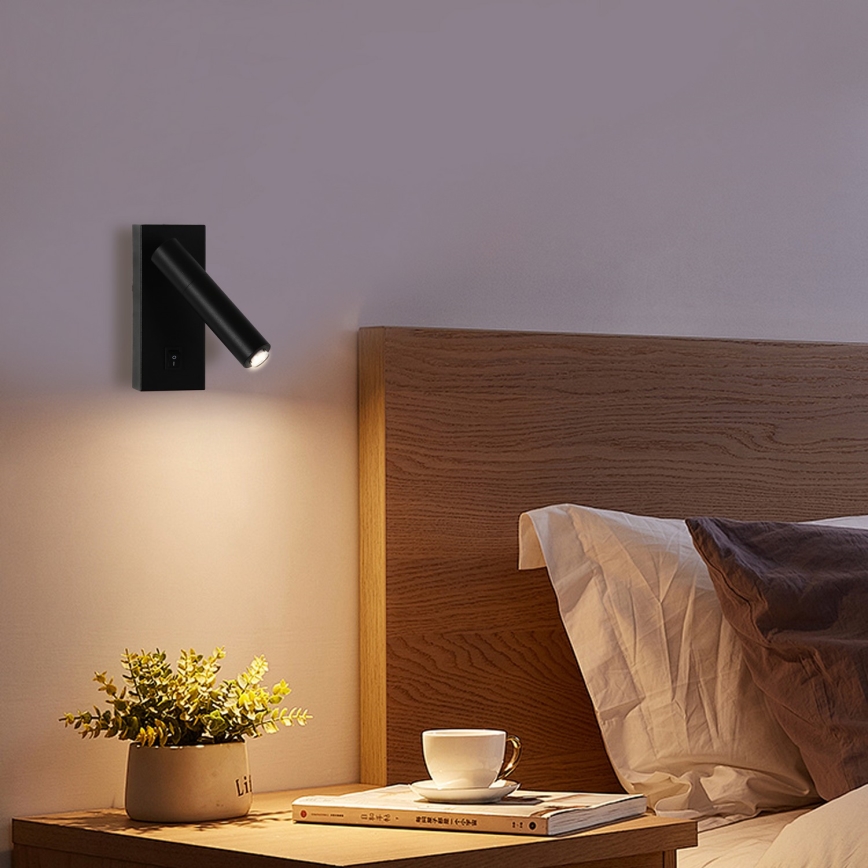 Brilagi - LED Kinkiet punktowy ściemnialny MAYA 1xG9/4W/230V czarne 2700-6500K Wi-Fi Tuya