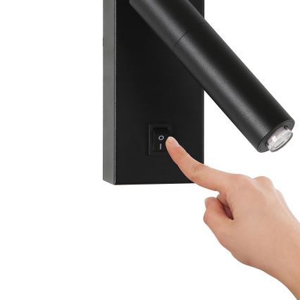 Brilagi - LED Kinkiet punktowy ściemnialny MAYA 1xG9/4W/230V czarne 2700-6500K Wi-Fi Tuya