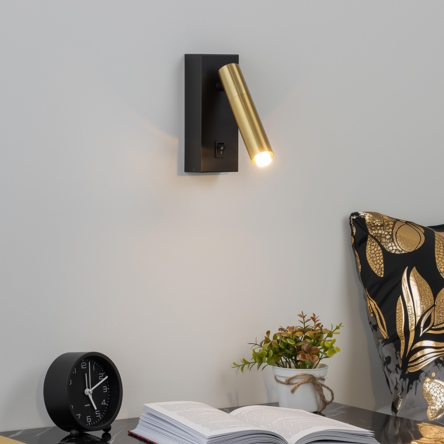 Brilagi - LED Kinkiet punktowy ściemnialny MAYA 1xG9/4W/230V czarne/zl. 2700-6500K Wi-Fi Tuya
