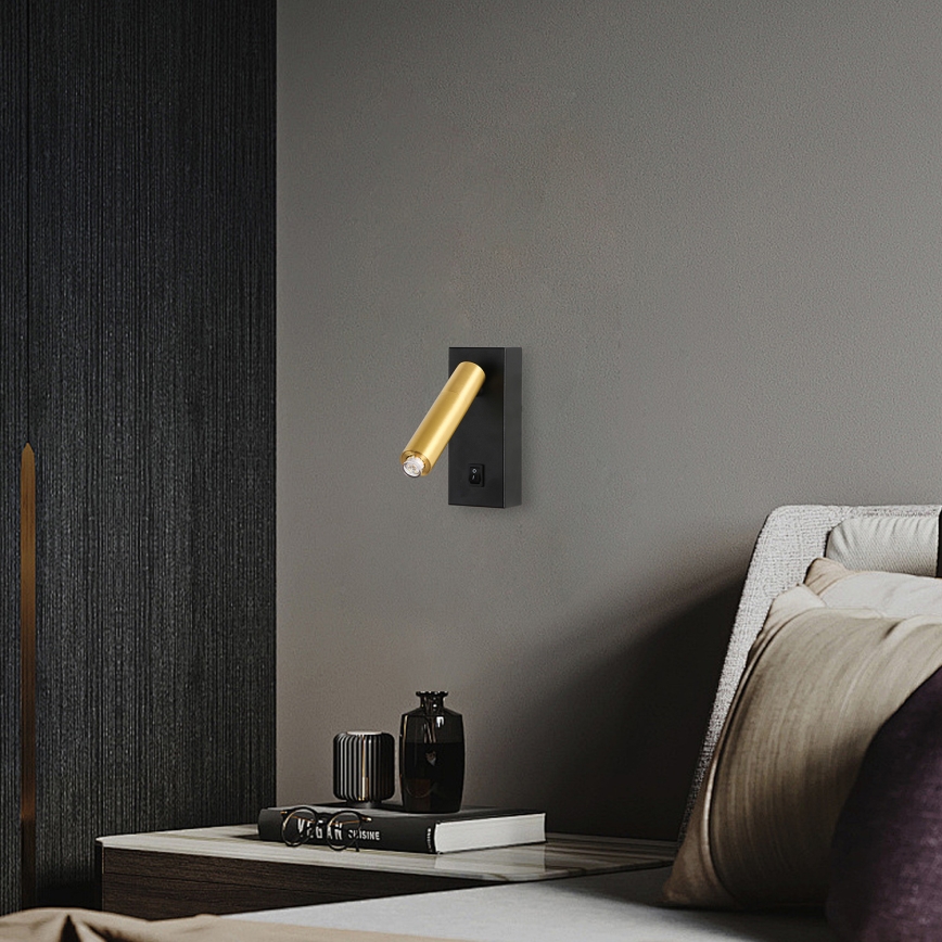 Brilagi - LED Kinkiet punktowy ściemnialny MAYA 1xG9/4W/230V czarne/zl. 2700-6500K Wi-Fi Tuya