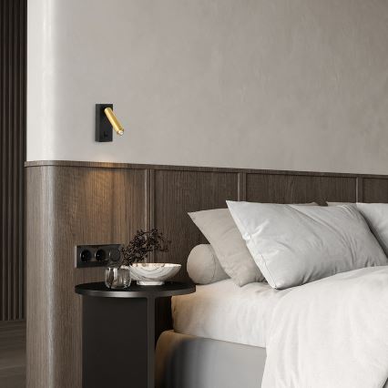 Brilagi - LED Kinkiet punktowy ściemnialny MAYA 1xG9/4W/230V czarne/zl. 2700-6500K Wi-Fi Tuya