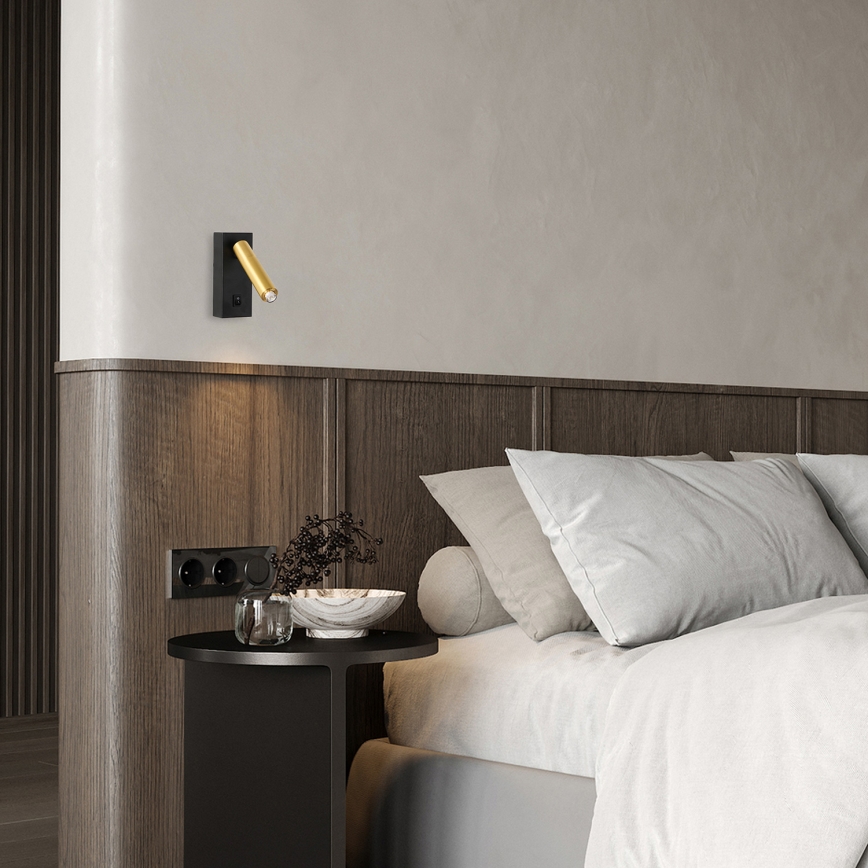 Brilagi - LED Kinkiet punktowy ściemnialny MAYA 1xG9/4W/230V czarne/zl. 2700-6500K Wi-Fi Tuya