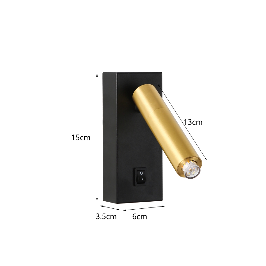 Brilagi - LED Kinkiet punktowy ściemnialny MAYA 1xG9/4W/230V czarne/zl. 2700-6500K Wi-Fi Tuya