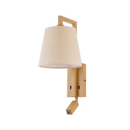 Brilagi - LED Kinkiet RAYA 1xE14/40W/230V + LED/3W len/beżowy