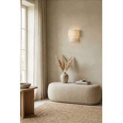Brilagi - LED kinkiet ścienny BOHO ECO 1xE27/10W/230V kremowy