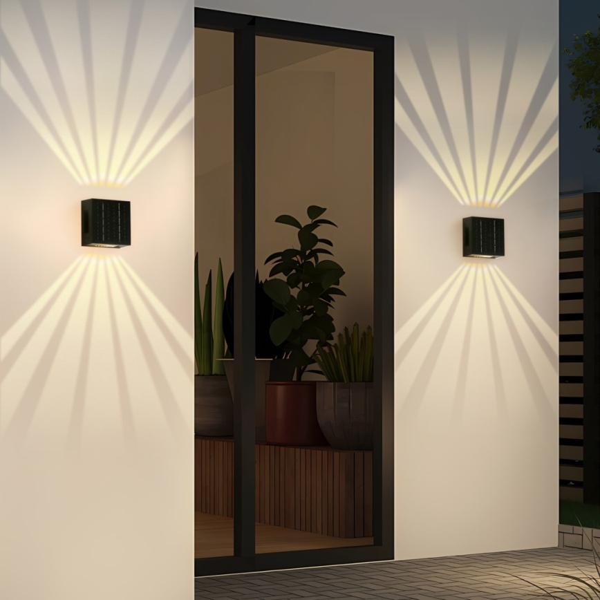 Brilagi - LED Kinkiet solarny BLOCK LED/2W/3,7V 1300 mAh IP44