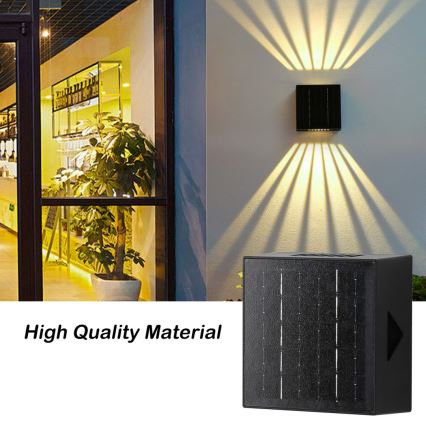 Brilagi - LED Kinkiet solarny BLOCK LED/2W/3,7V 1300 mAh IP44