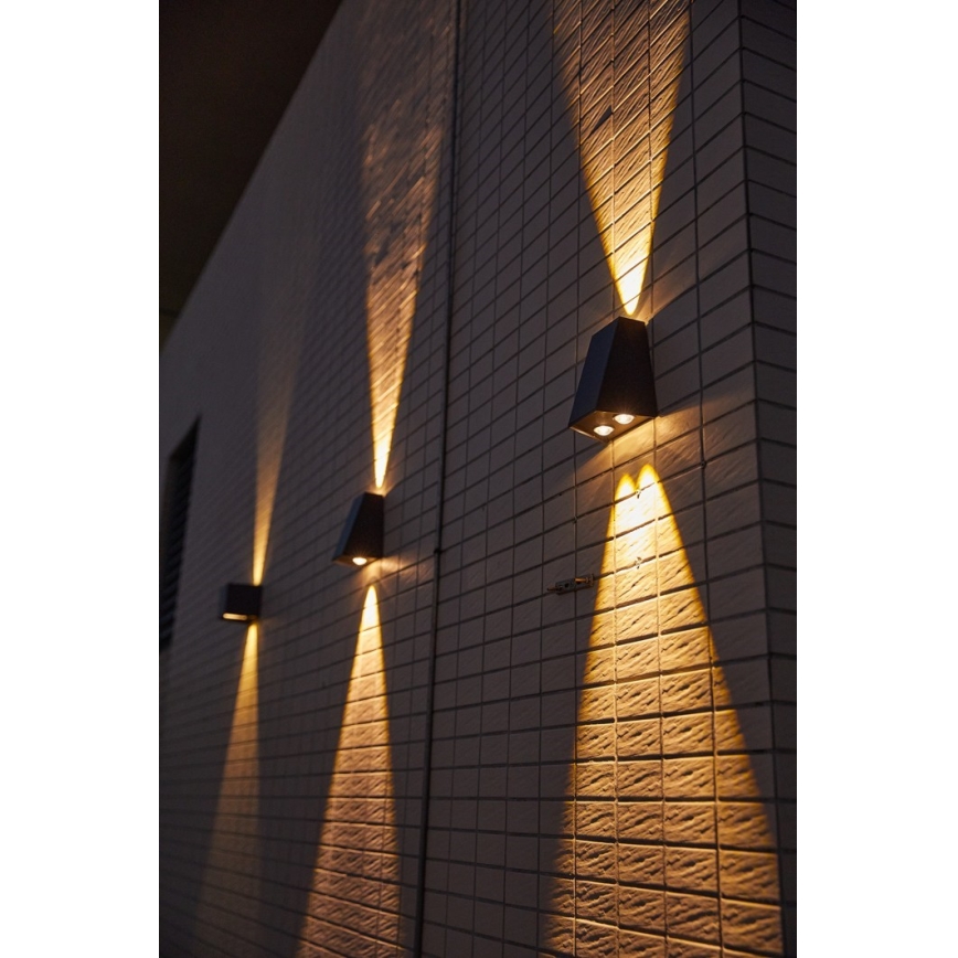 Brilagi - LED Kinkiet solarny PYRAMID LED/2W/3,2V 1300 mAh IP54