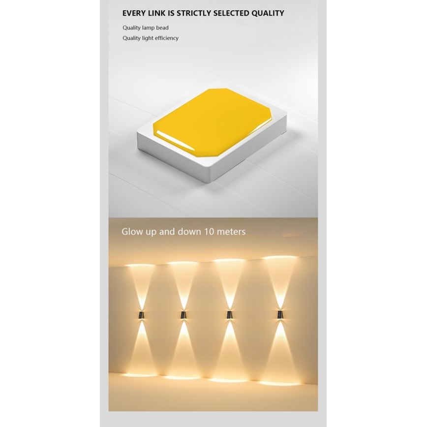 Brilagi - LED Kinkiet solarny PYRAMID LED/2W/3,2V 1300 mAh IP54