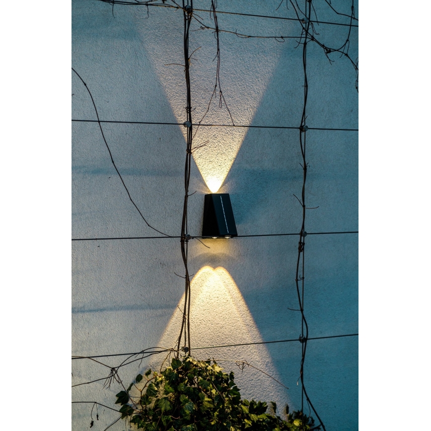 Brilagi - LED Kinkiet solarny PYRAMID LED/2W/3,2V 1300 mAh IP54