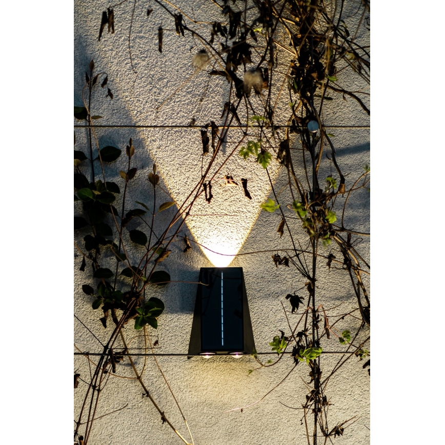 Brilagi - LED Kinkiet solarny PYRAMID LED/2W/3,2V 1300 mAh IP54