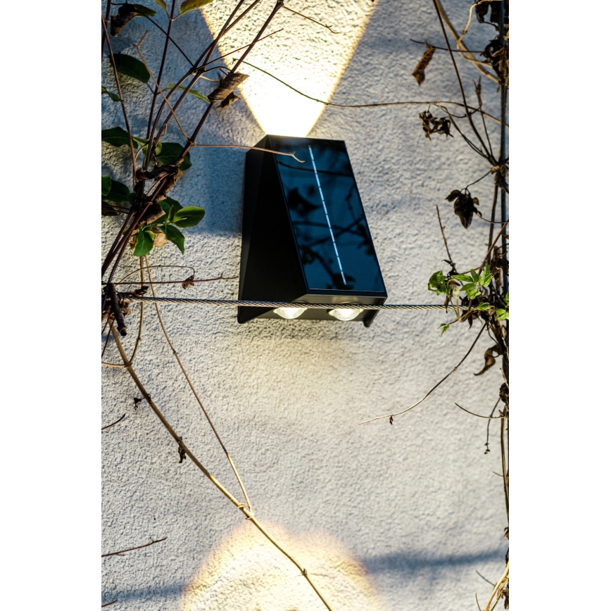 Brilagi - LED Kinkiet solarny PYRAMID LED/2W/3,2V 1300 mAh IP54